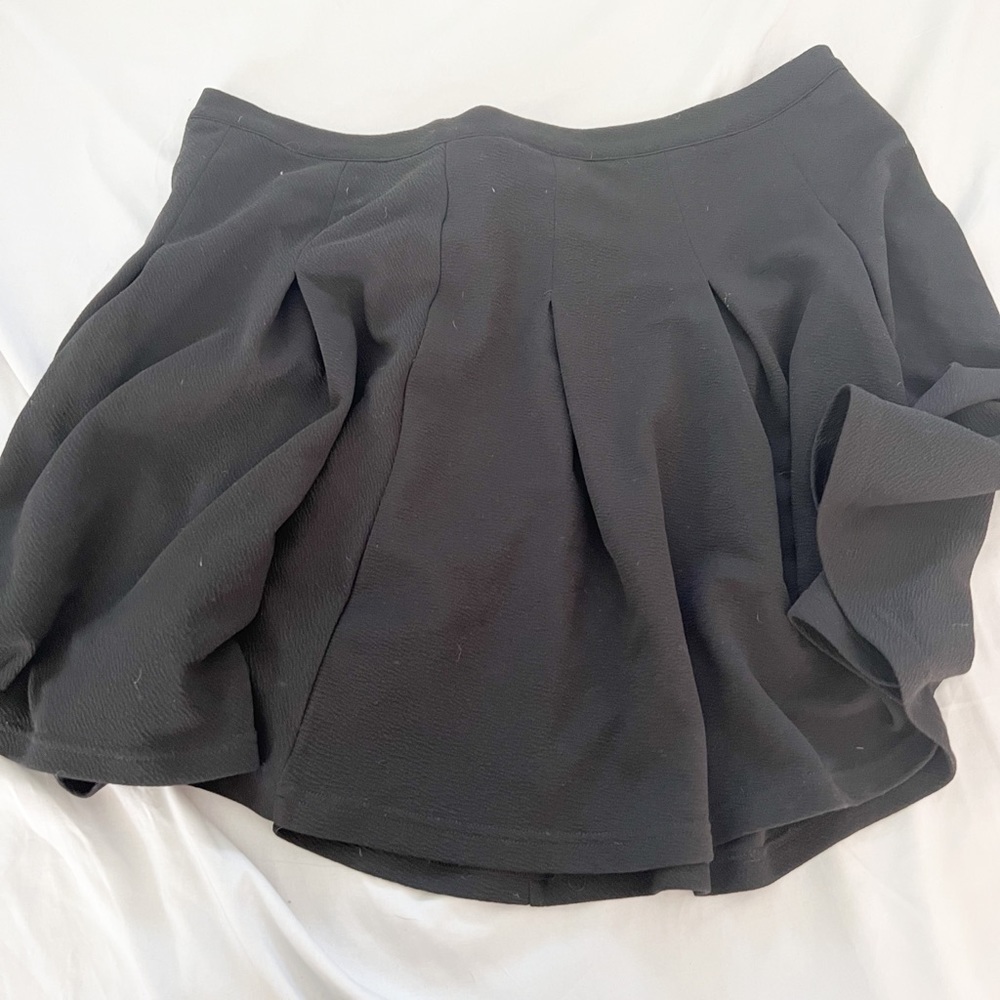 simple black skater skirt